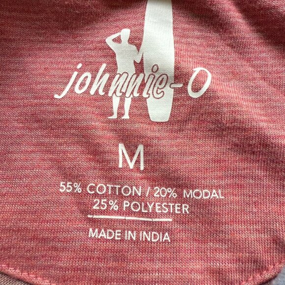 Johnnie-O Size M Pink Gunnar Striped Lightweight Hooded Long Sleeve T-Shirt Top - Picture 5 of 13